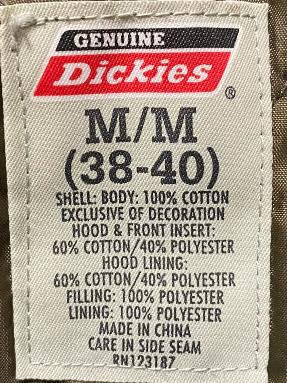 Dickies Olive Green Military Field Jacket with Gray Hood M (38-40) - Picture 2 of 16
